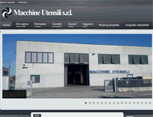 Tablet Screenshot of macchineutensilisrl.com